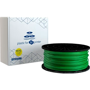 Пластик для 3D принтера, PETG, 1,75 мм, 1 кг, зелёный