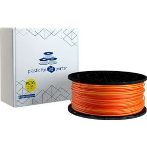 Пластик для 3D принтера, PETG, 1,75 мм, 1 кг, оранжевый