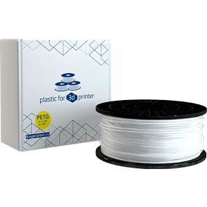 Пластик для 3D принтера, PETG, 1,75 мм, 1 кг, белый