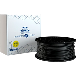 Пластик для 3D принтера, ABS, 1,75 мм, 1 кг, чёрный